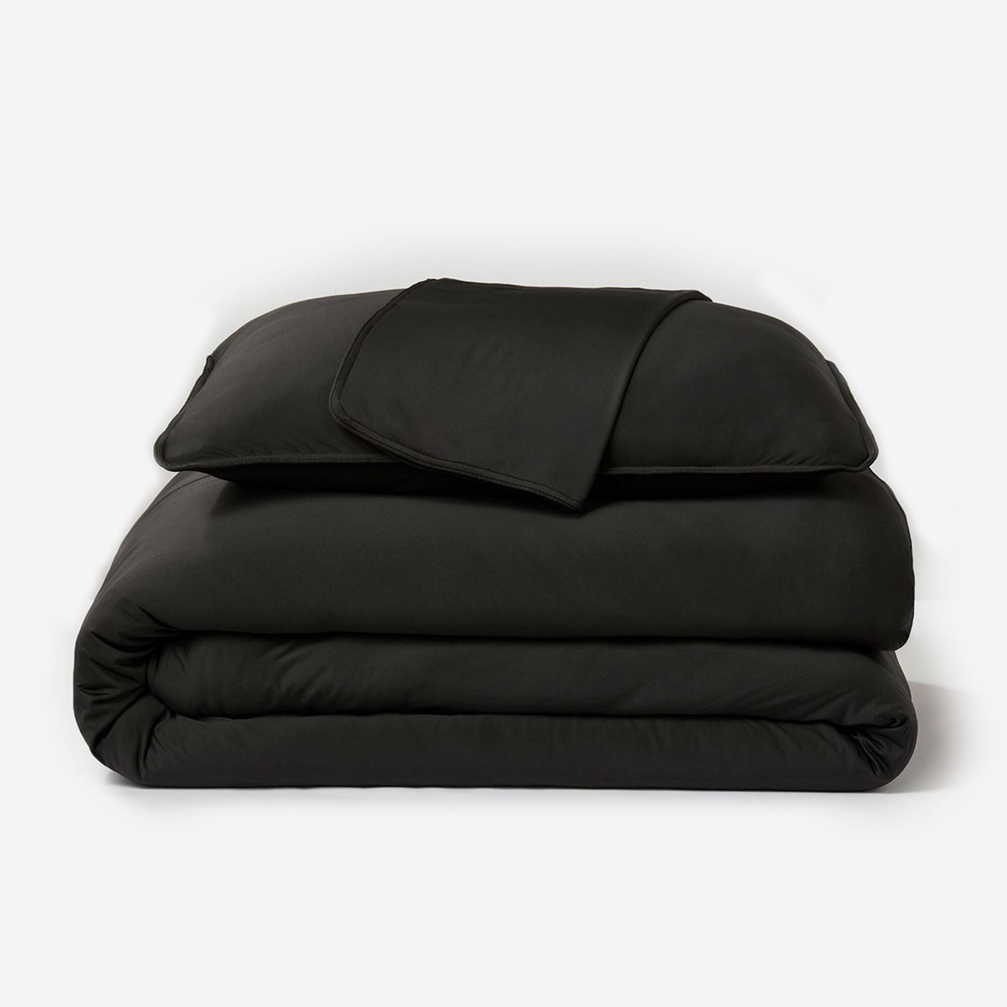 SHEEX - Sleep Tech - Duvet Cover & Shams - Full Queen - Black - Front_Zoom