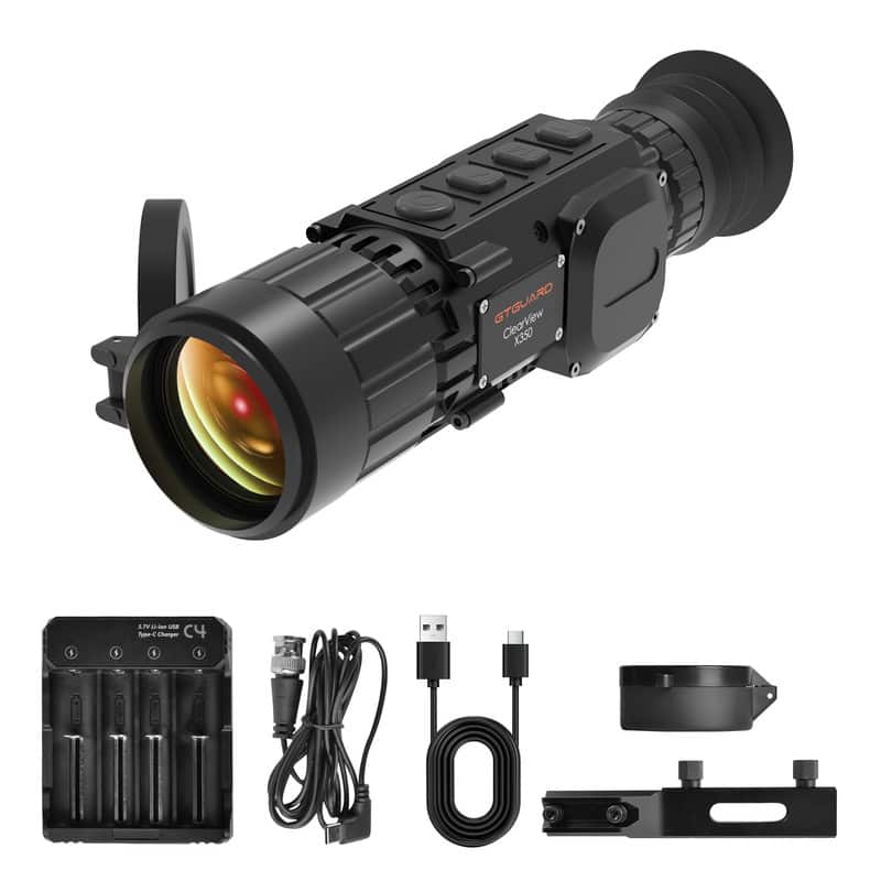 Cluzine - Thermal Imaging Sight – 8X Zoom, PIP, Hot Track, Photo/Video, Wi-Fi