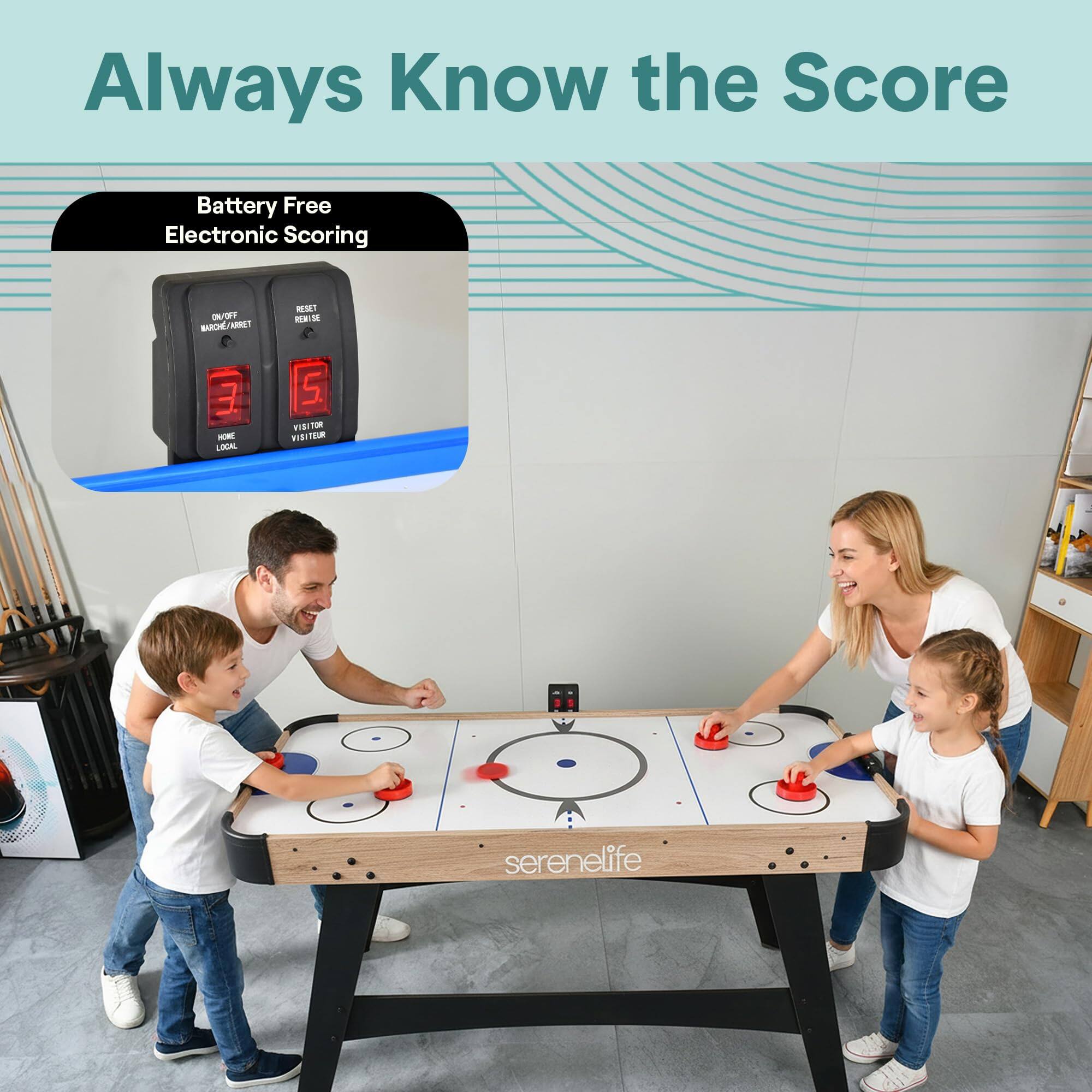 Always Know the Score

Battery Free Electronic Scoring

HOME 3 - VISITOR 5

serenelife