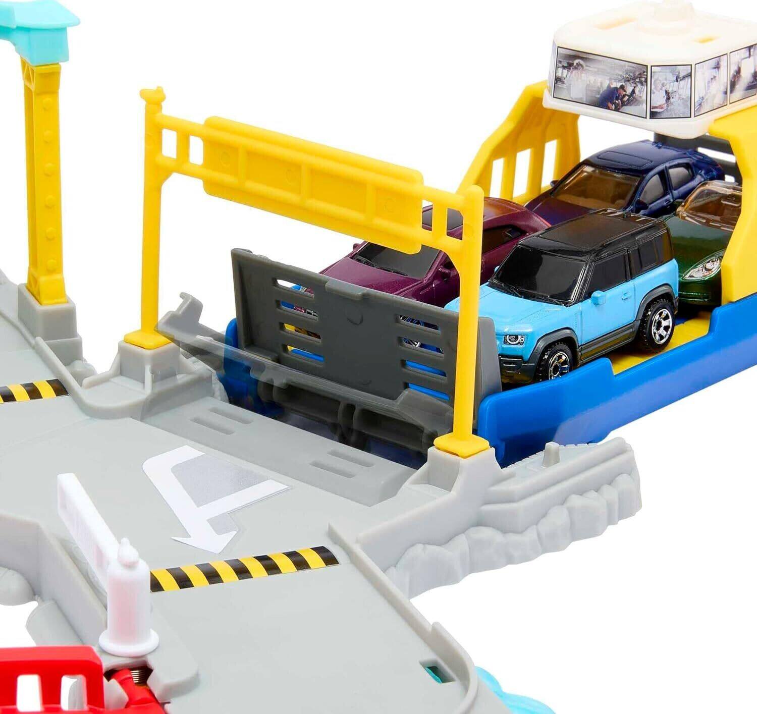 Alt View 3. Mattel - Mattel - Matchbox Action Drivers Ferry Port Playset, with Ferry Boat & Matchbox Car   - Collectibles - Multicolor.