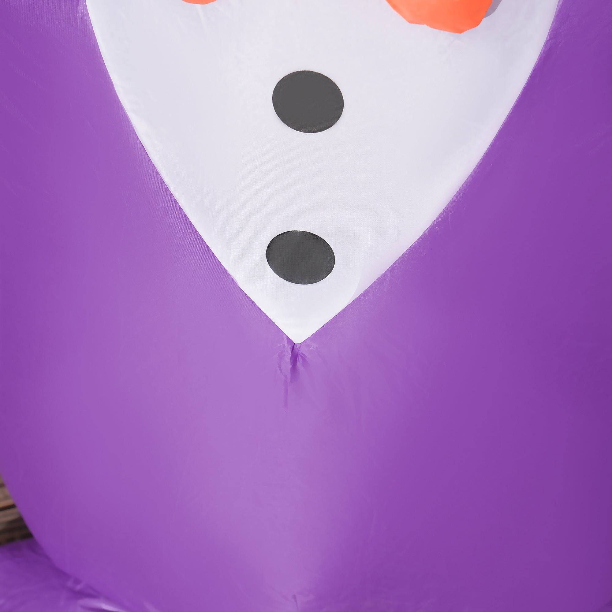 Alt View 5. Boyel Living - 6ft Halloween Inflatable Bat Lighted Waterproof Outdoor Yard Decoration with LED Lights - Purple.