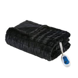 Gracie Mills - Brentwood Heated Throw - Black Texture