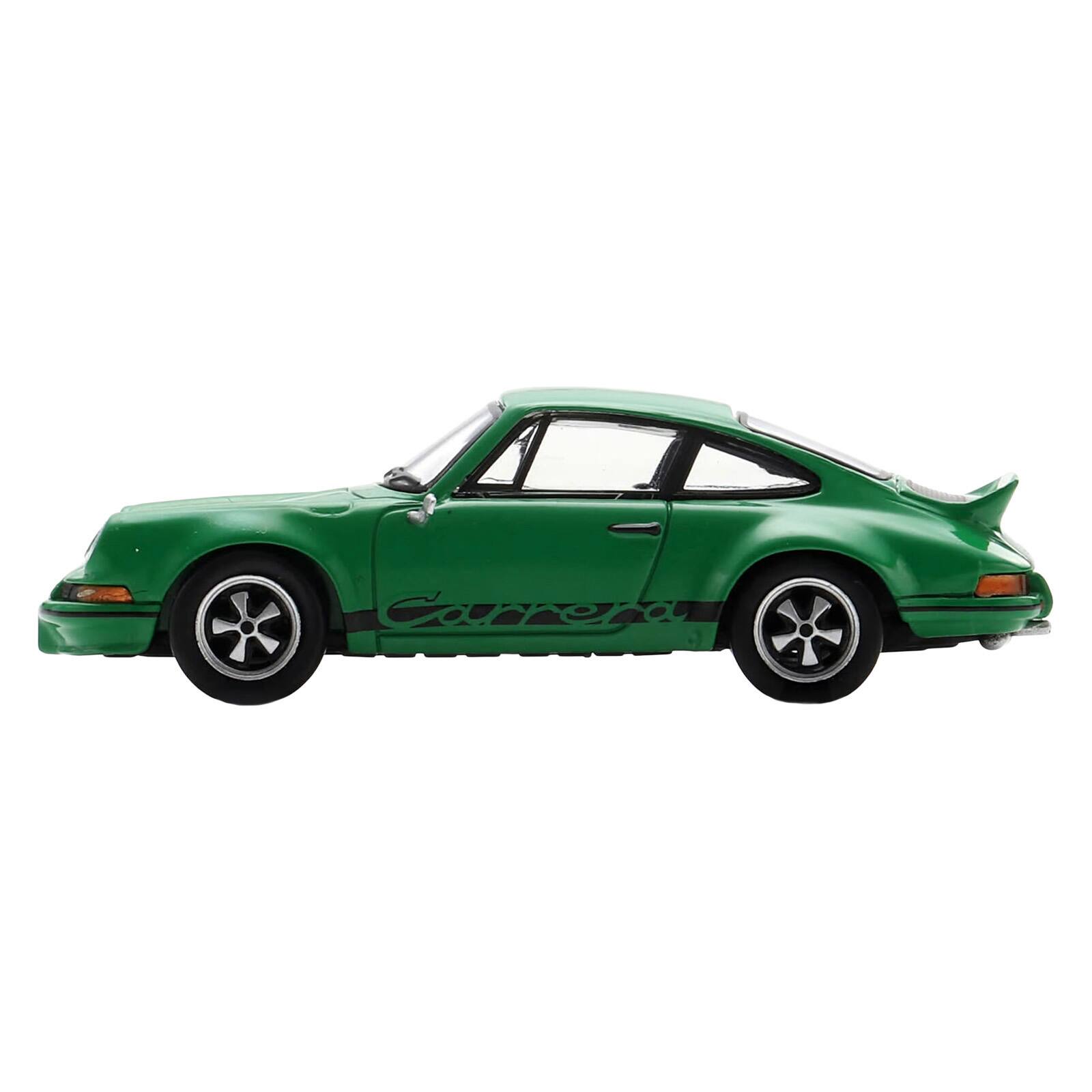 Alt View 1. Spark - 1973 Porsche 911 Carrera RSR 2.8 Green with Black Stripes 1/64 Model Car by Spark.