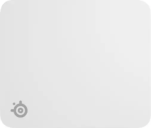 Front. SteelSeries - QcK Cloth Gaming Mouse Pad (Medium) - White.