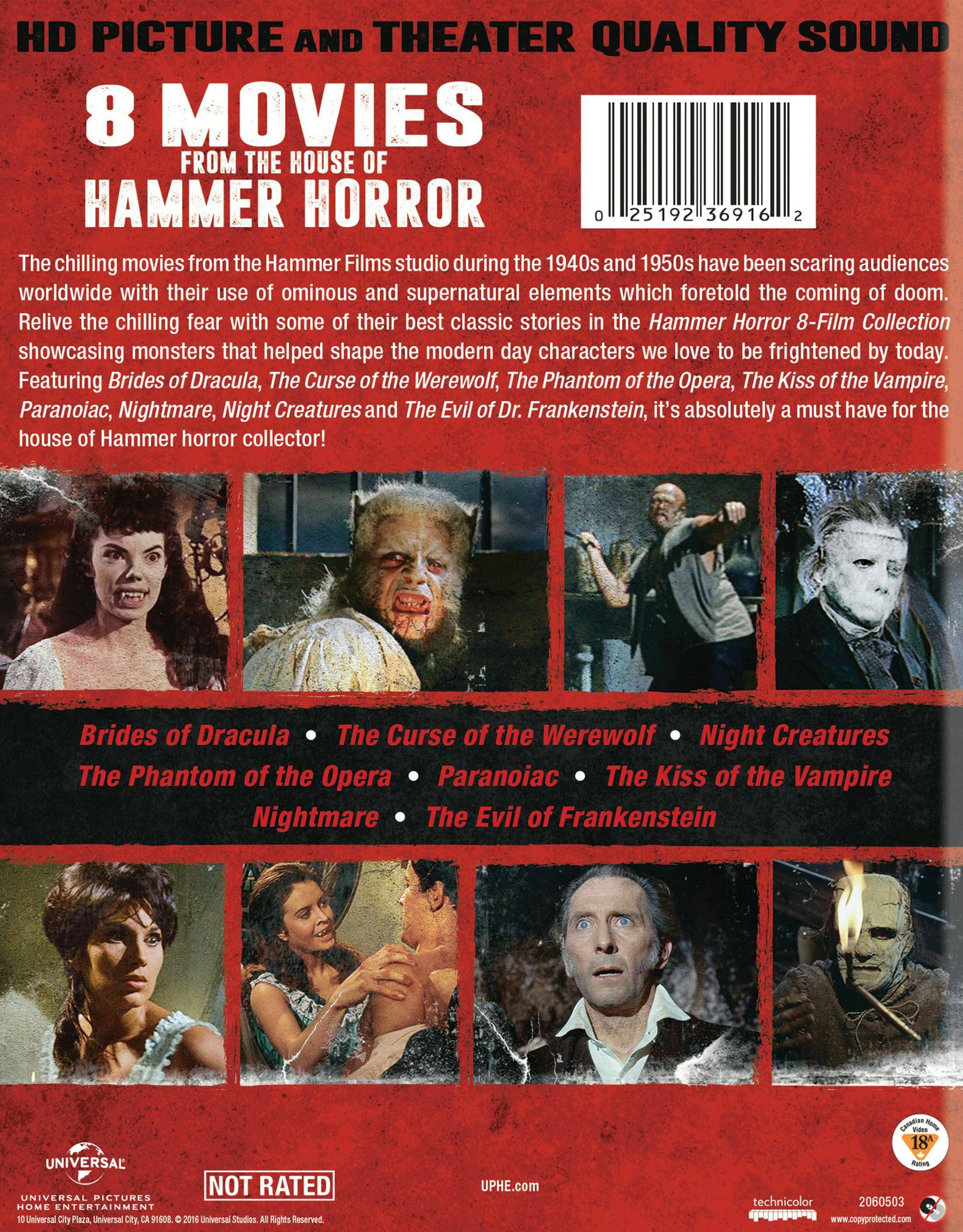 Angle. Hammer Horror 8-Film Collection (Box Set) [Blu-ray].
