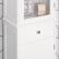 Alt View Zoom 4. LOVMOR - Metal Pantry Storage Cabinet with Freestanding Cupboard and Retractable Doors - White.