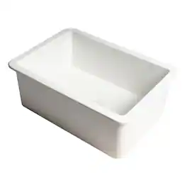 Alfi - 27" x 18" Fireclay Undermount / Drop In Firelcay Kitchen Sink - White