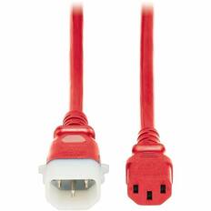 Front. Tripp Lite - TRIPP LITE SERIES PDU POWER CORDS C13 TO P-LOCK C14 HEAVY-DUTY 15A 250V 14 AWG 4 - Red.