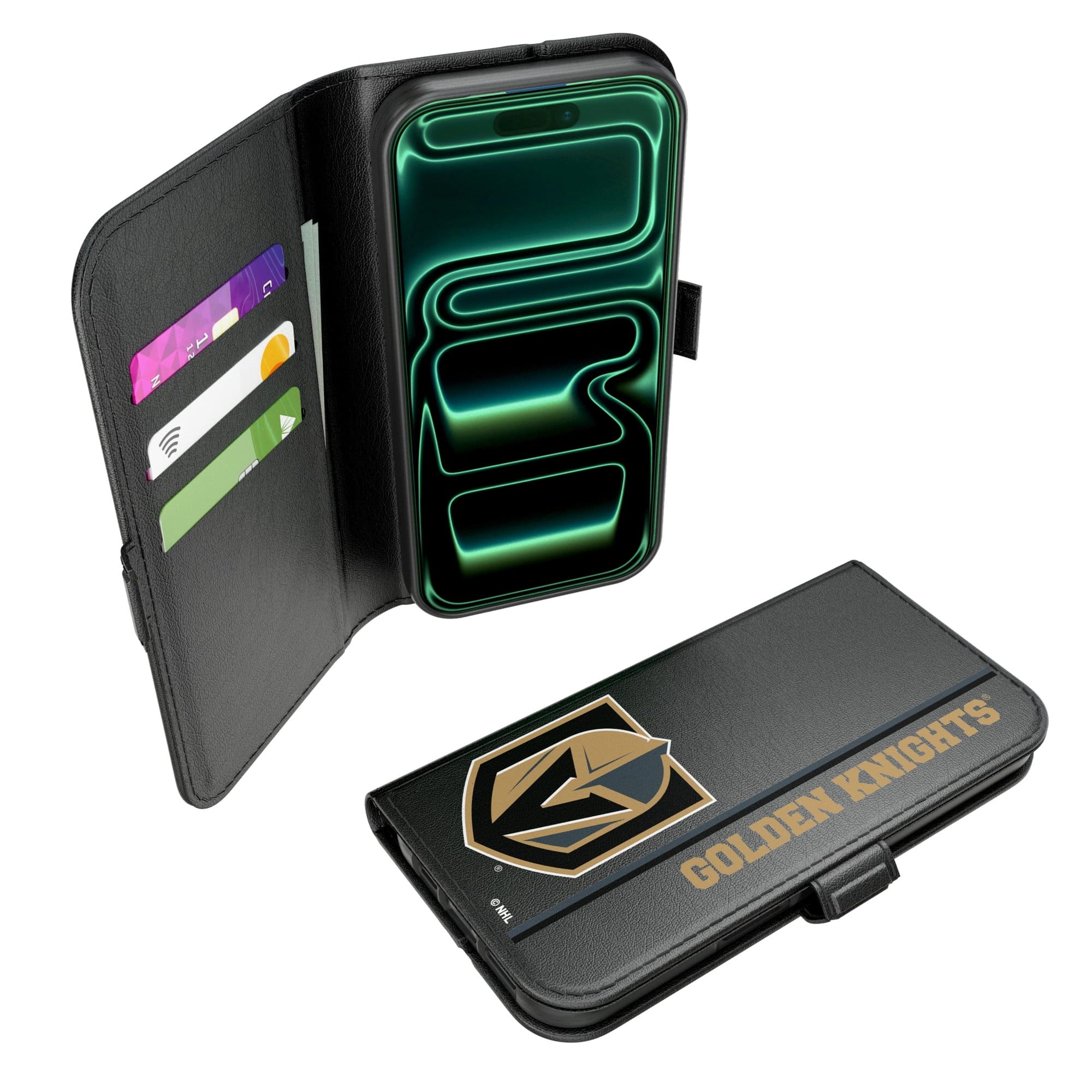 Keyscaper - NHL - Vegas Golden Knights iPhone Folio 2.0 Case - 17 Pro Max - Black price history on PriceWatchPro