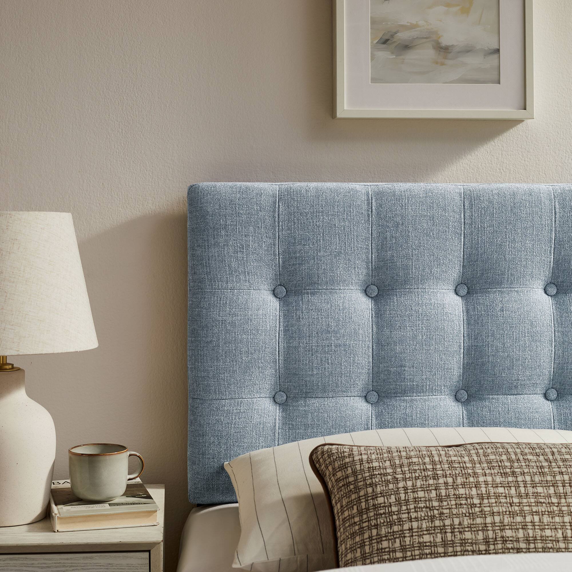 Alt View 1. Modway - Emily Upholstered Fabric Headboard by Modway - Sky Blue.
