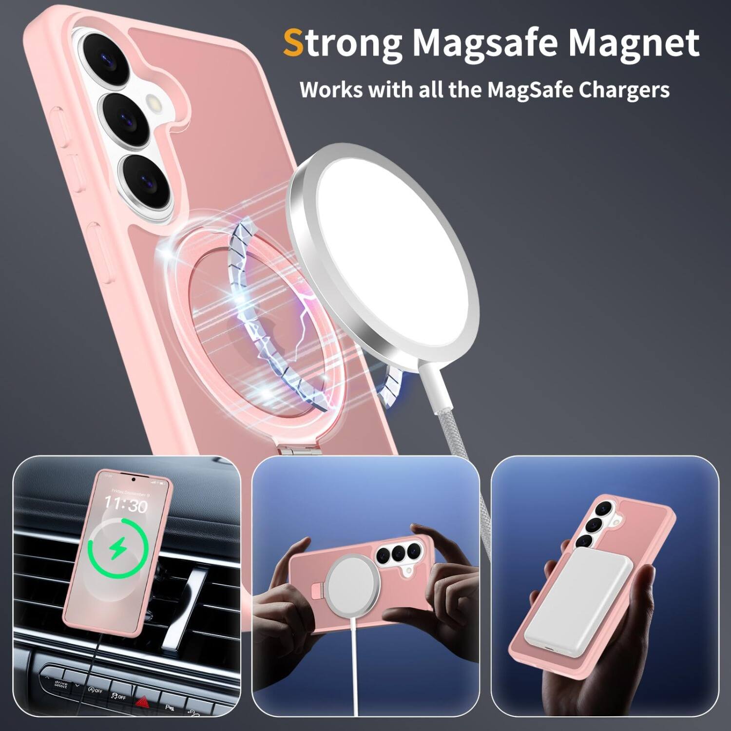Strong MagSafe Magnet  
Works with all the MagSafe Chargers  

11:30  

dellect  
(Ryon ROFF  
Pag  
de
