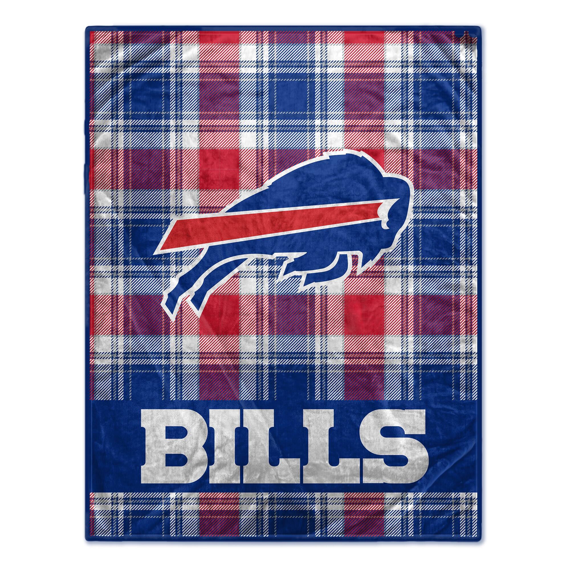 Pegasus - Buffalo Bills 66" x 95" Oversized Plaid FAN-mily Ultra Cozy Blanket - Multicolor