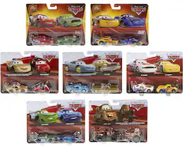 Mattel - Disney/PIXAR Cars Character Cars 2-Pack 12-Piece E Assortment - COLLECTIBLES - Multicolor