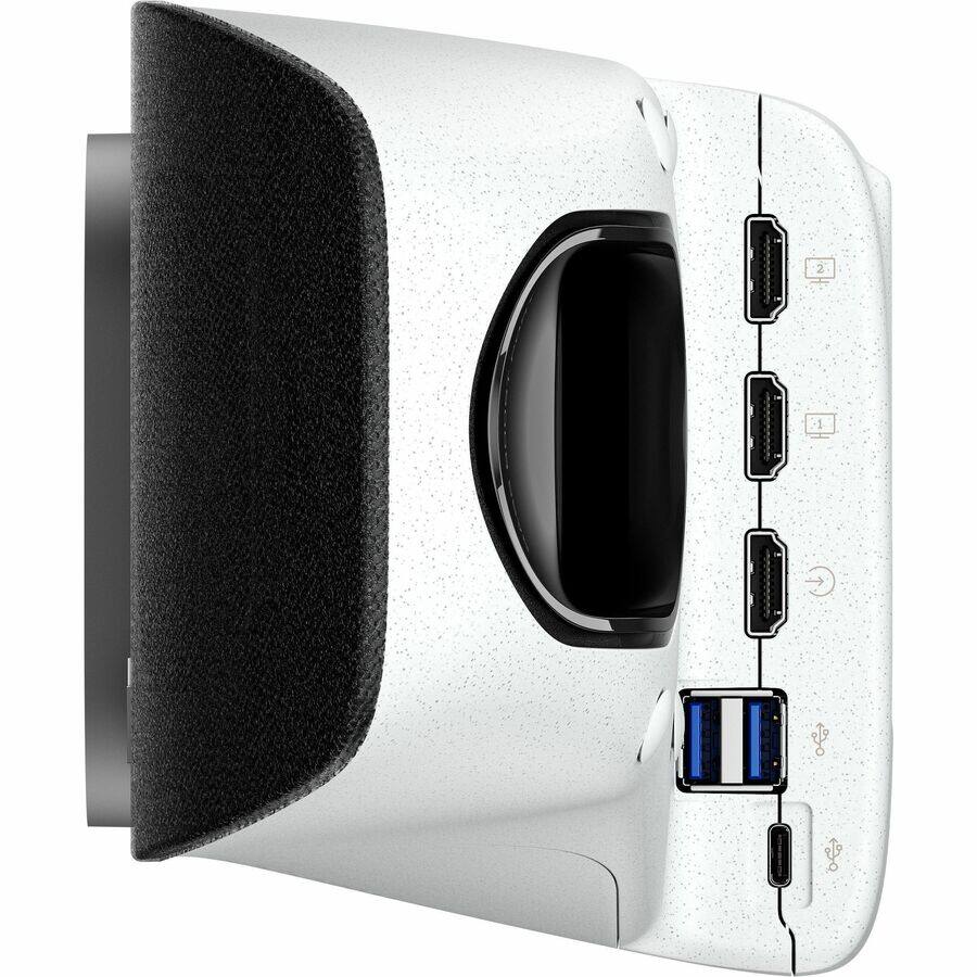 Alt View 3. Poly - Poly Studio V72 USB Video Bar - For Video Conferencing, Meeting Room - Large Room Size Supported - 3840 x 2160 Video - White.