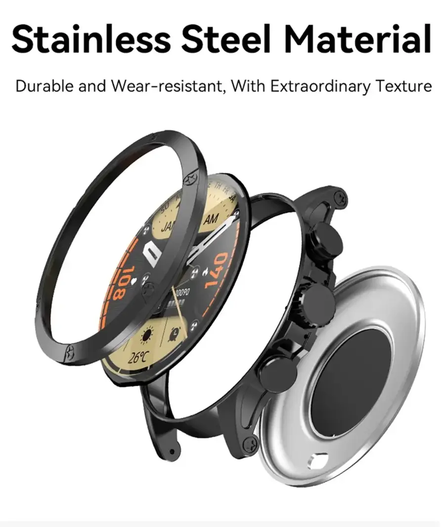 The image features a stainless steel material that is both durable and wear-resistant. It has an extraordinary texture, making it an ideal choice for various applications. The material is showcased in a close-up view, highlighting its unique characteristics.