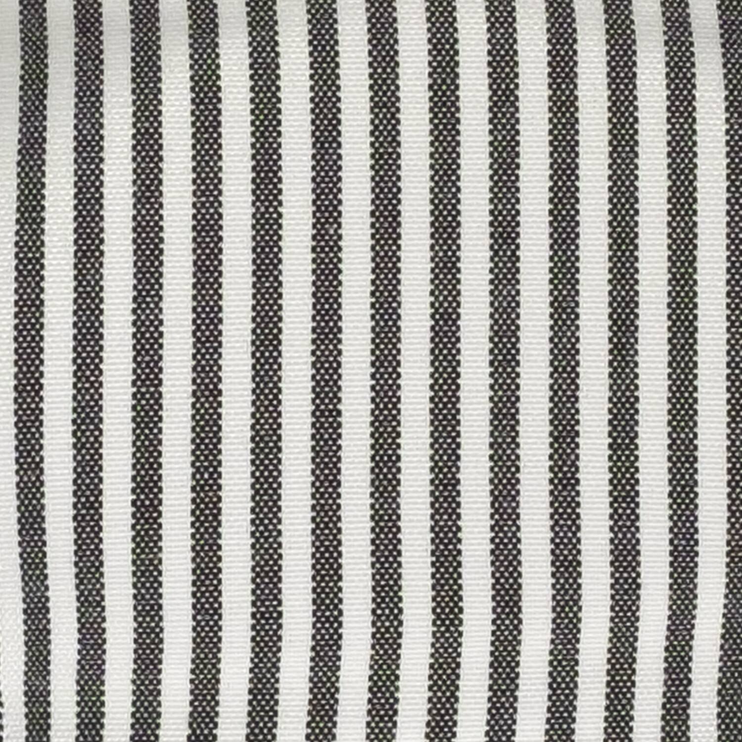 Alt View 1. Sweet Home Collection - Pinstripe U Shaped Memory Foam 17" x 16" Chair Cushions, 6-Pack - Charcoal.