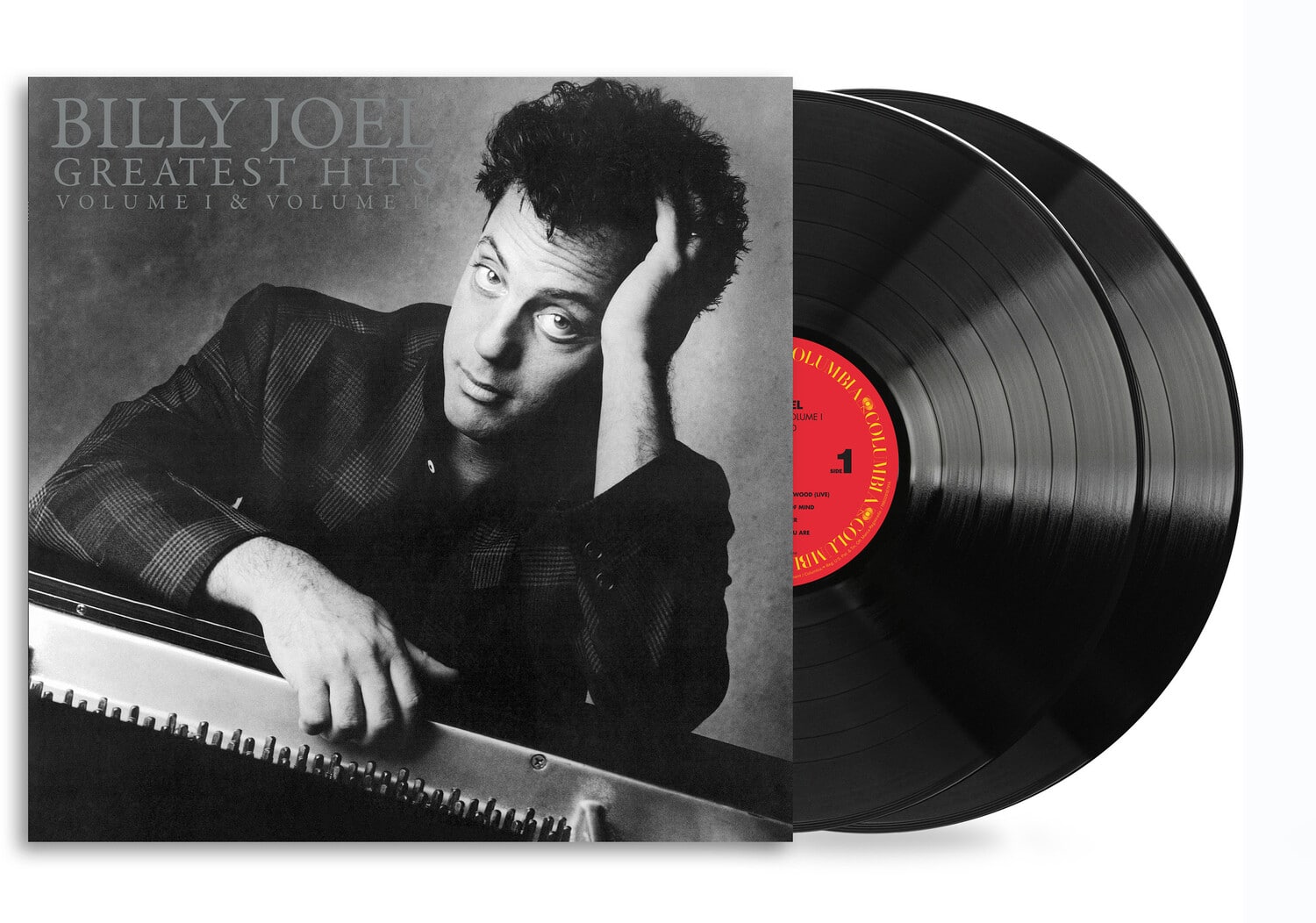 BILLY JOEL  
GREATEST HITS  
VOLUME I & VOLUME II  

COLUMBIA  

VOLUME I  
1  
WOOD (UP)  
#1 MOND  
BILLY JOEL