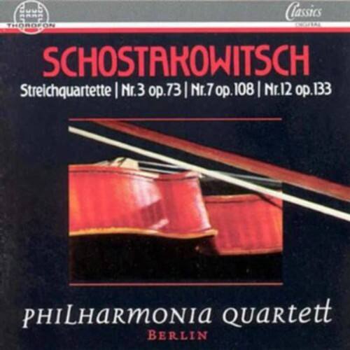 Philharmonia Quartet Berlin - String Quartets 3 Op 73 7 Op 108 12 Op 133   - COMPACT DISCS [CD]