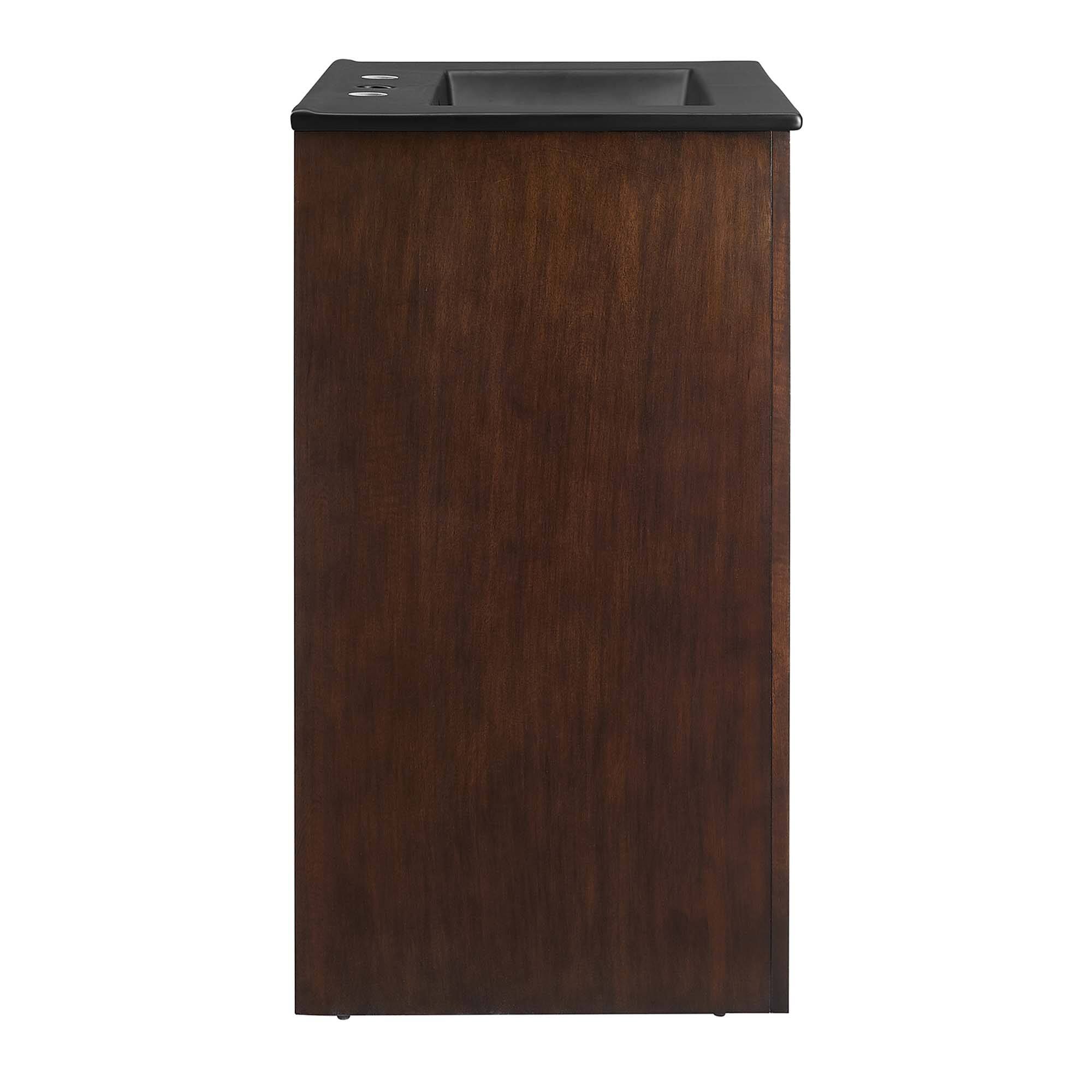 Alt View 2. Modway - Appia Bathroom Vanity Basin Included by Modway - Walnut Black.