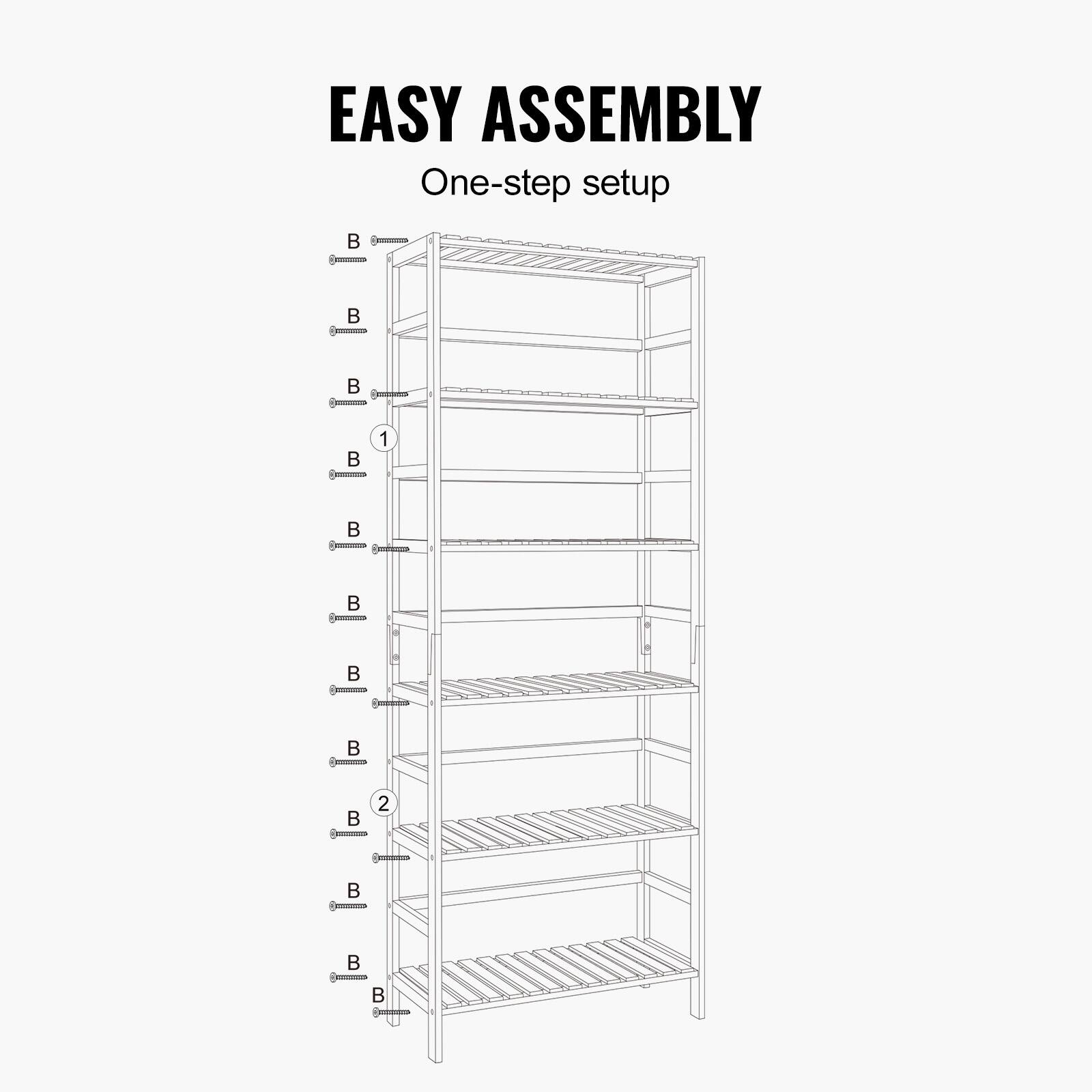 EASY ASSEMBLY  
One-step setup  

1  
2