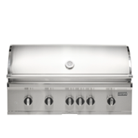 42" Coyote Outdoor Living SL-Series Built-In Natural Gas (NG) Grill - Stainless Steel - Front_Zoom