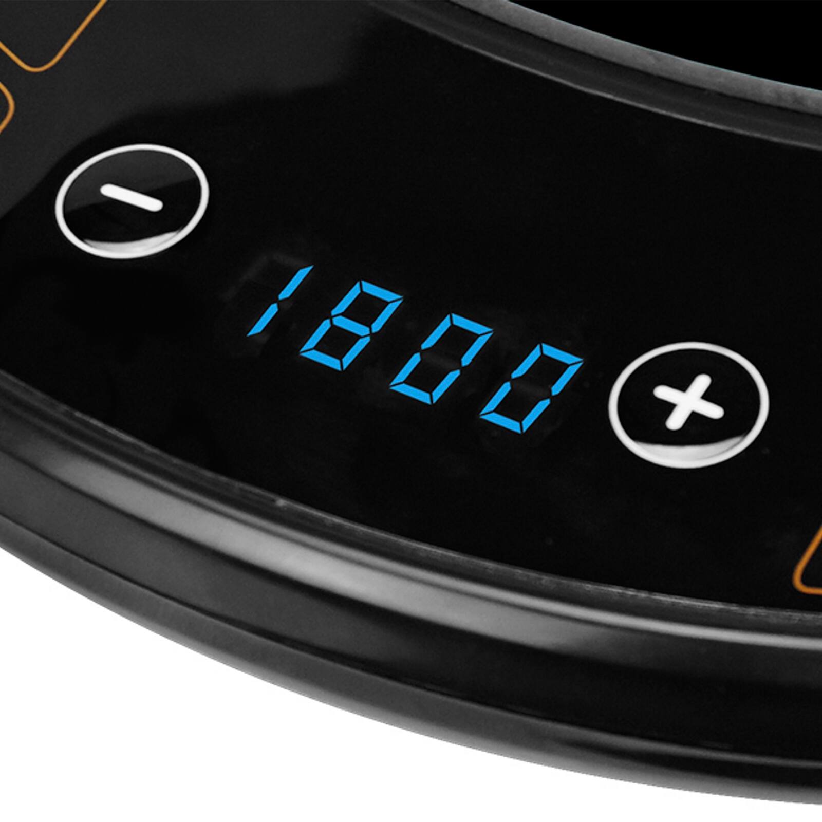 Alt View 2. Brentwood - Brentwood Single Electric Induction Cooktop in Black - Black.