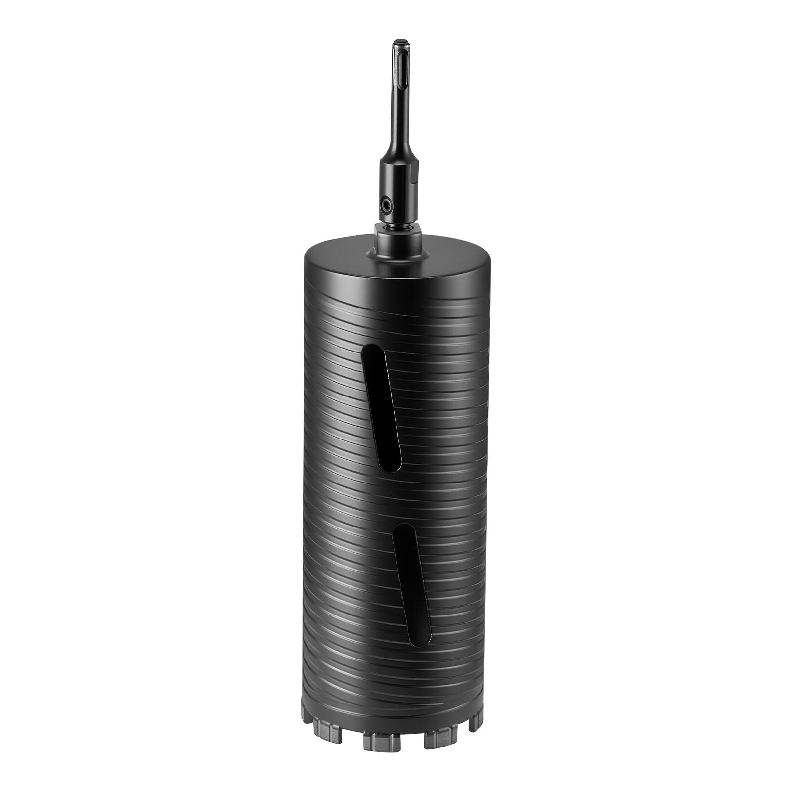 Alt View 5. VEVOR - Core Drill Bit, 4-1/4 inch Diameter, 9-1/2 inch Drilling Depth, 5/8-11 Internal Thread, Diamond Dry Coring Bit - Black.