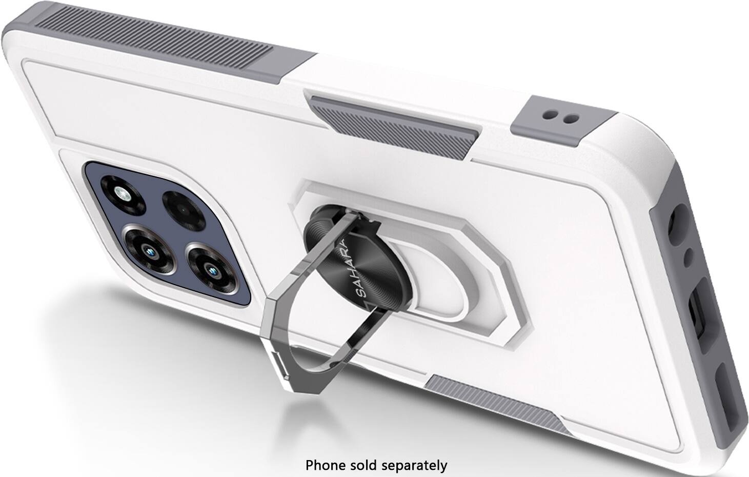 The text on the image reads "SAHARA Phone sold separately."