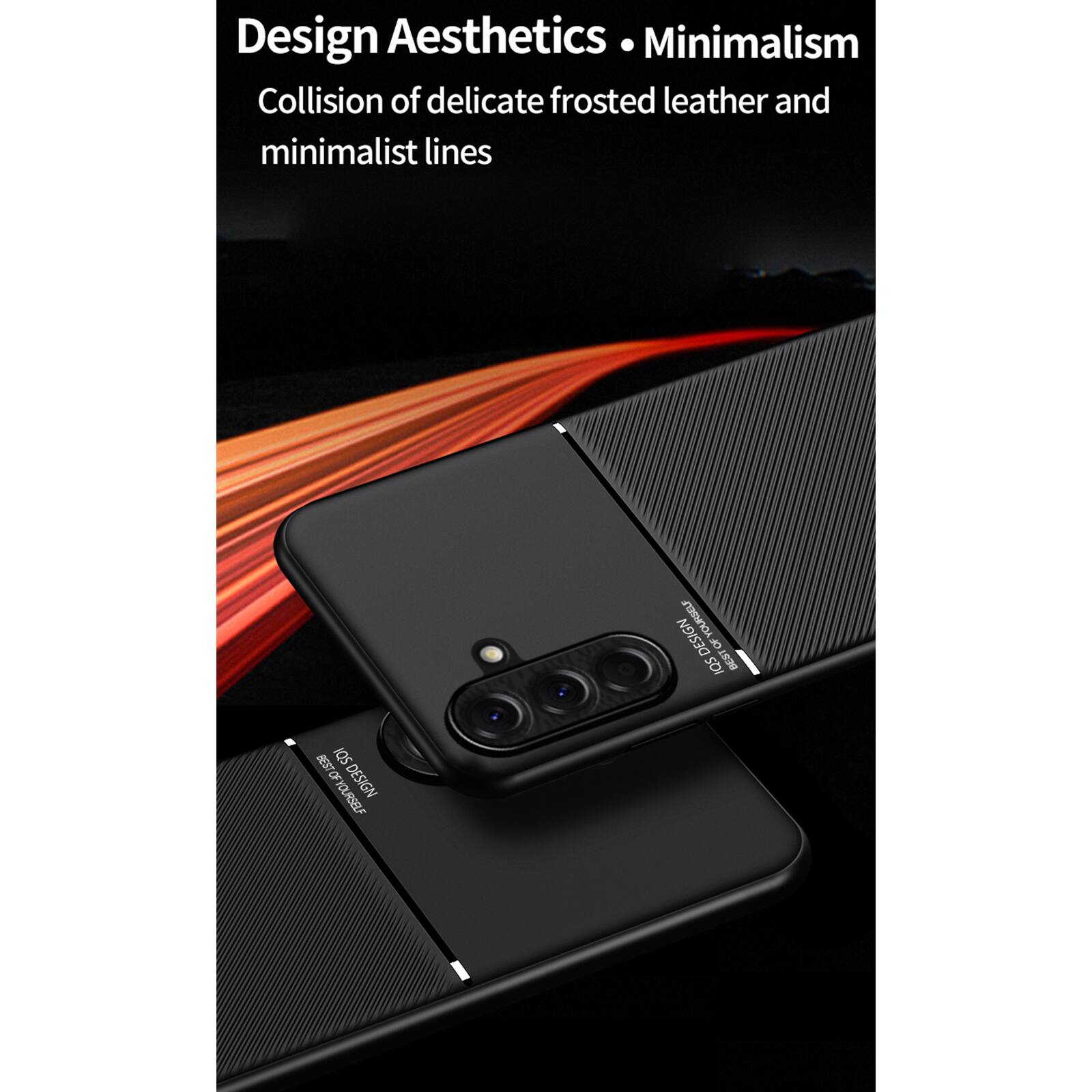 Design Aesthetics · Minimalism  
Collision of delicate frosted leather and minimalist lines