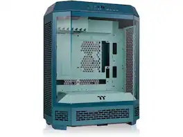 Thermaltake - Tower 600; 2x140mm Fans; 420mm Rad; 400mm GPU; Hidden Connectors; Rotatable Slots; Teal - Teal