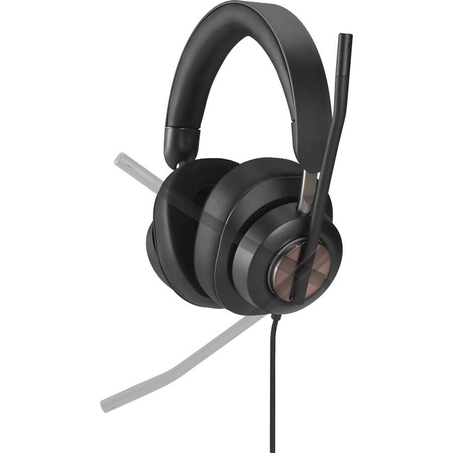 Alt View 5. Kensington - Kensington H2000 USB-C Over-Ear Headset - Stereo - USB Type C - Wired - 32 Ohm - 20 Hz to 20 kHz - Over-the-ear - Black.