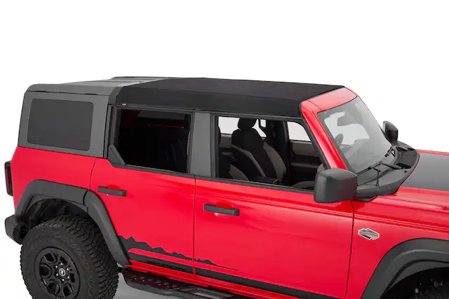 Front. Bestop - Skyrider for Hardtop - '21-26 Bronco 4-Door (Premium Black Twill) - Black.