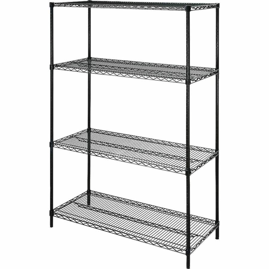 Steel Storage Rack Patterns Free Lorell Industrial Wire Shelving 48