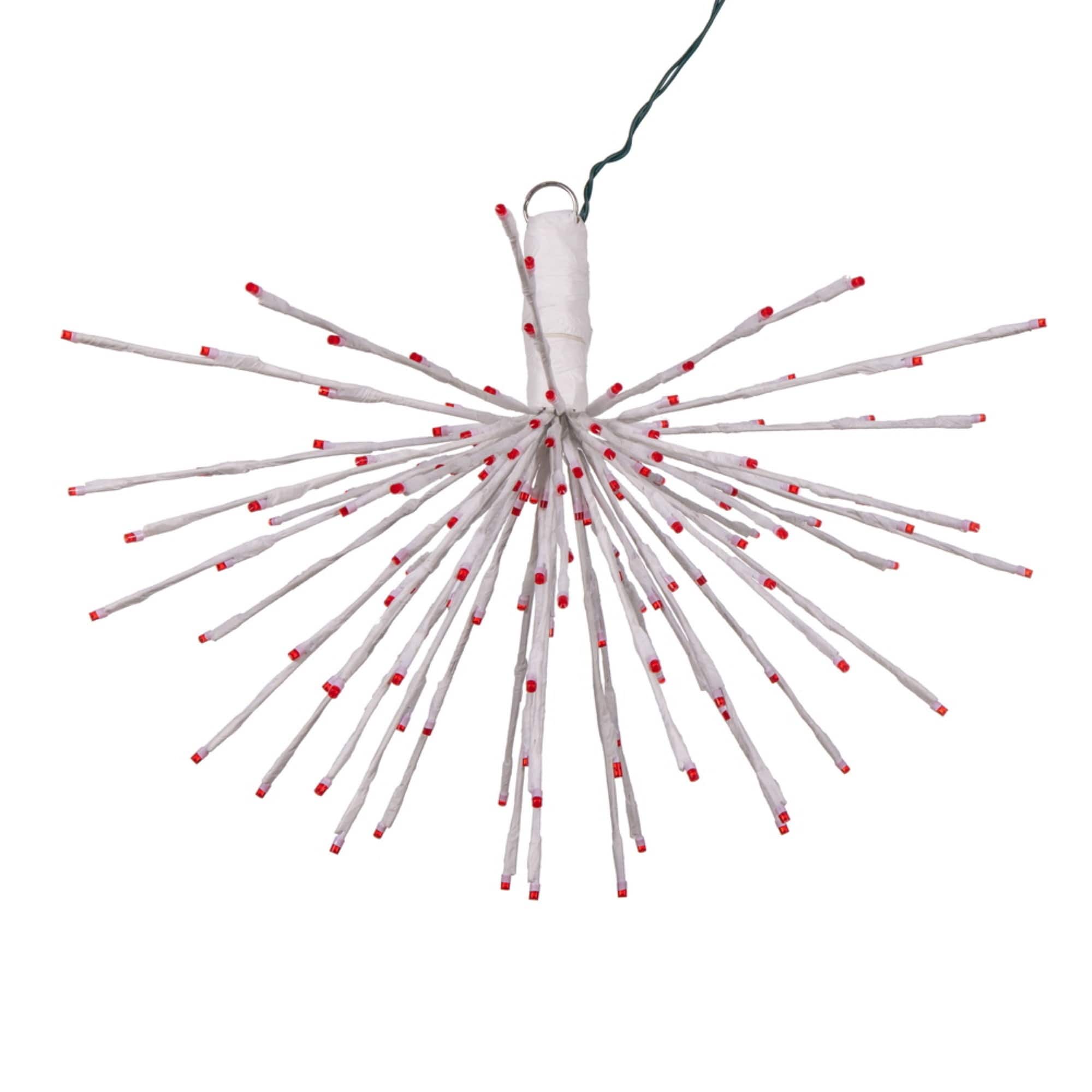 Vickerman - 160Lt x 24" White Starburst Red 5mm LED Lights.