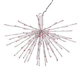 Vickerman - 160Lt x 24" White Starburst Red 5mm LED Lights.