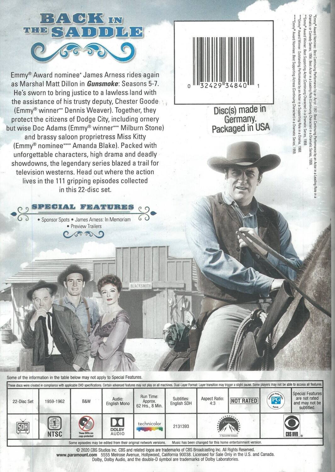 Alt View 1. Gunsmoke: Seasons 05-07   - DVD.