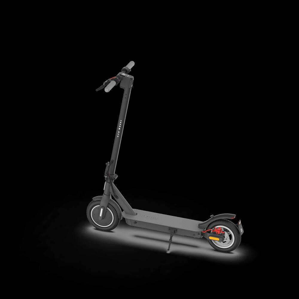 Back. Loheer - Loheer 5TH WHEEL V30PRO Folding Electric Scooter for Adults, 350W Motor, 10-Inch Honeycomb Tires, 18.6 MPH - Black.