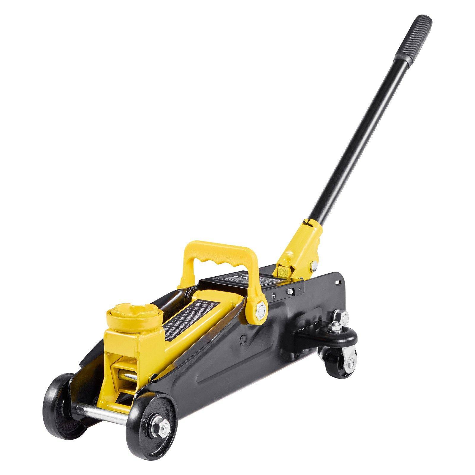 Alt View 10. Glintex - Low Profile Floor Jack 1.5 Ton Steel Racing Jack Single Piston Quick Lift Pump 5.1-12.2 in Range.