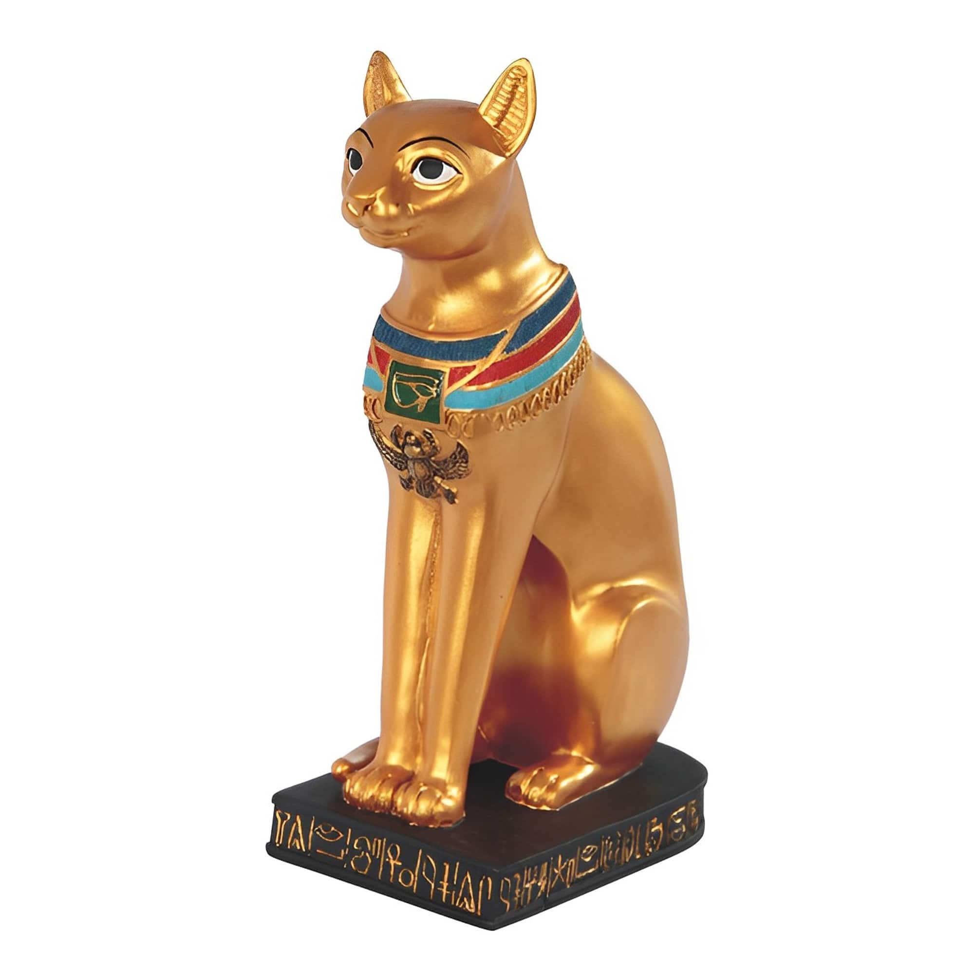 FC Design - 8.5"H Ancient Egyptian Cat Goddess Bastet Bast Figurine Statue Office Desk Tabletop Home Decor Gift - Multi-Color