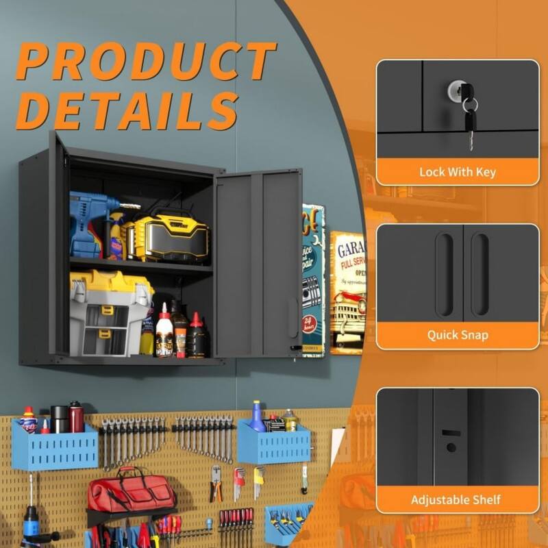 PRODUCT DETAILS

- Lock With Key
- Quick Snap
- Adjustable Shelf