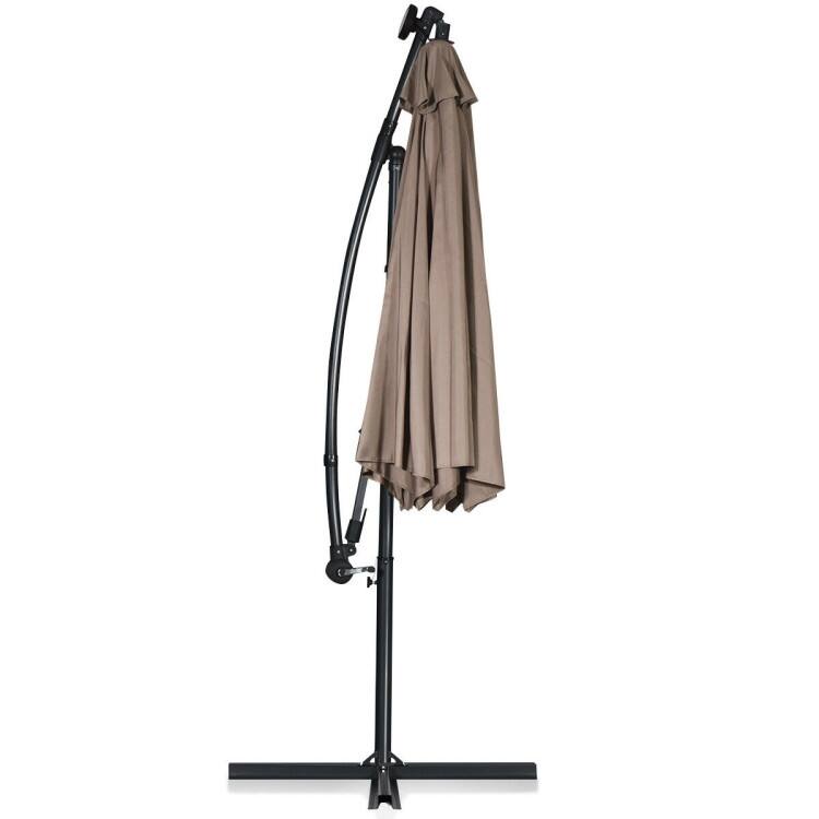 Back. WELLFOR - 6.5FT Portable Thatched Tiki Beach Umbrella with Adjustable Tilt.