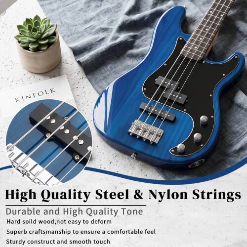 KINFOLK

High Quality Steel & Nylon Strings
Durable and High Quality Tone
Hard solid wood, not easy to deform
Superb craftsmanship to ensure a comfortable feel
Sturdy construct and smooth touch