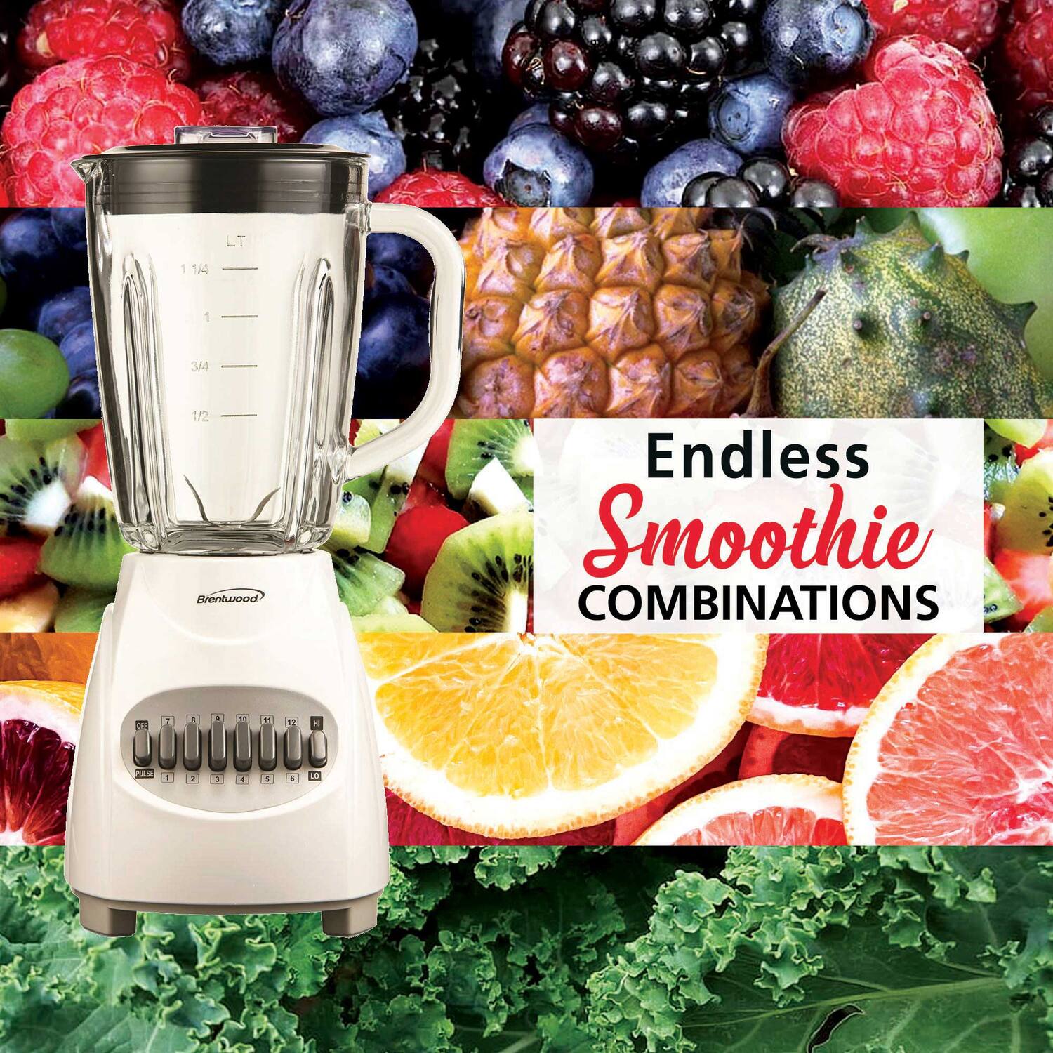 LT 1 1/4 1 3/4 1/2 Brentwood Endless Smoothie COMBINATIONS