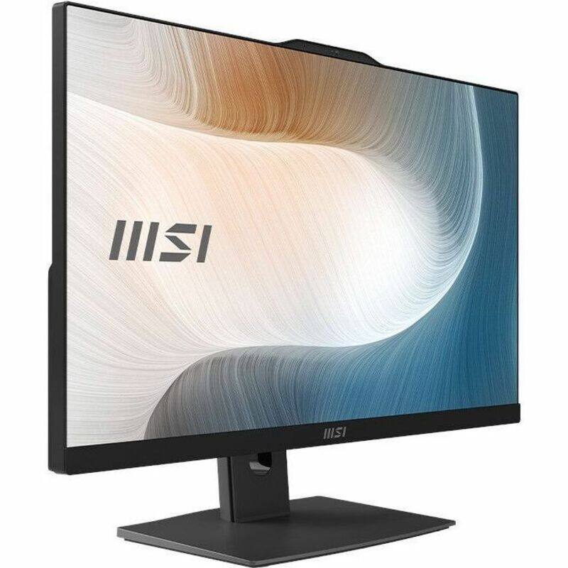 The text on the image is:

"MSI" (appears twice, once on the screen and once on the stand)