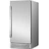 Front. Ca'Lefort - Built-In Ice Maker, 15 Inch Under Counter/Outdoor Crescent Ice Maker, Under Counter Ice Machine, 22lbs capacity - Stainless Steel.