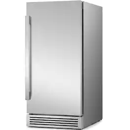 Ca'Lefort - Built-In Ice Maker, 15 Inch Under Counter/Outdoor Crescent Ice Maker, Under Counter Ice Machine, 22lbs capacity - Stainless Steel