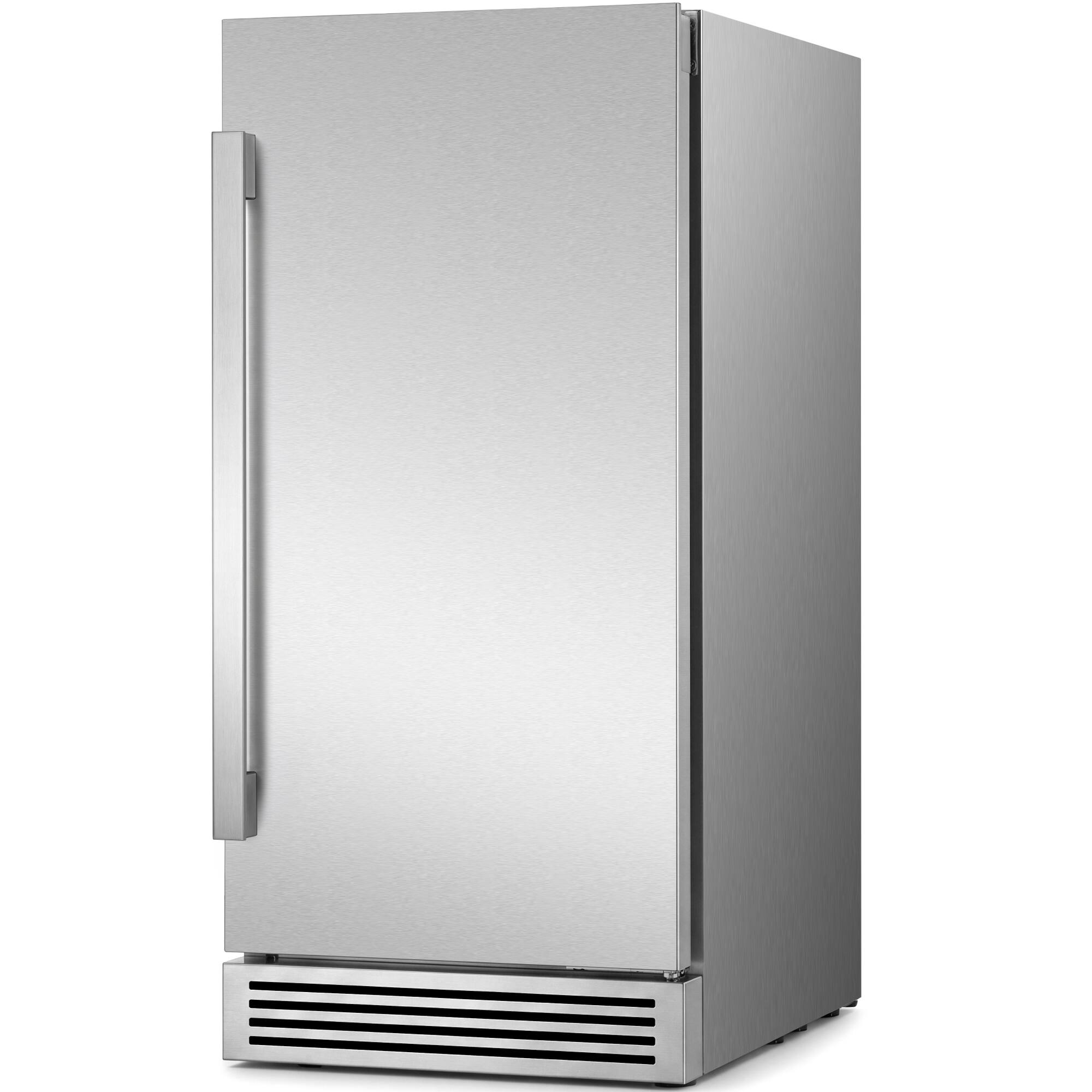 Front. Ca'Lefort - Built-In Ice Maker, 15 Inch Built-In Crescent Ice Maker, Under Counter Ice Machine, 304 Stainless Steel,  45 lbs - Stainless Steel.