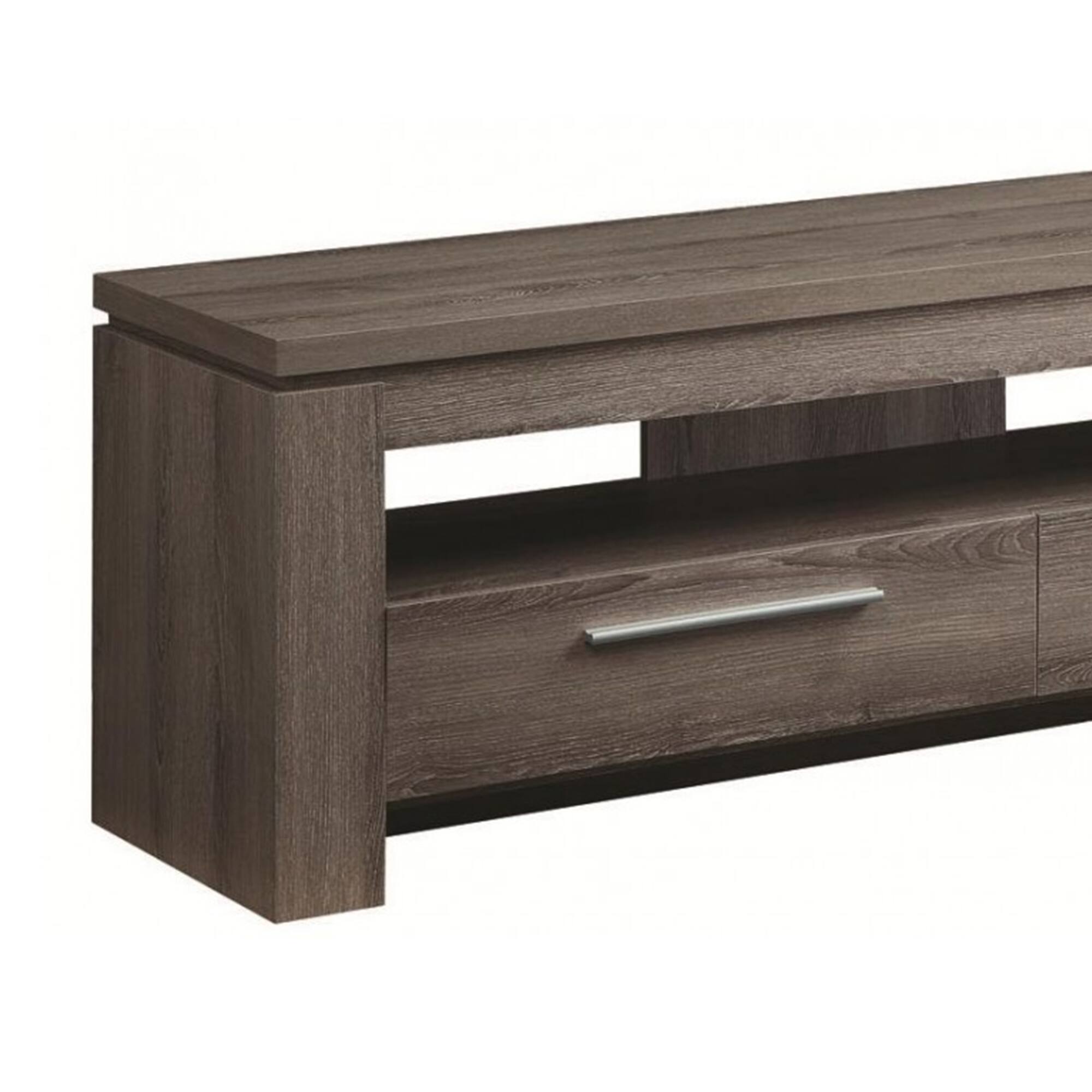 Alt View 1. Manhattan Lane - Fine Looking weathered Gray tv console - Gray.