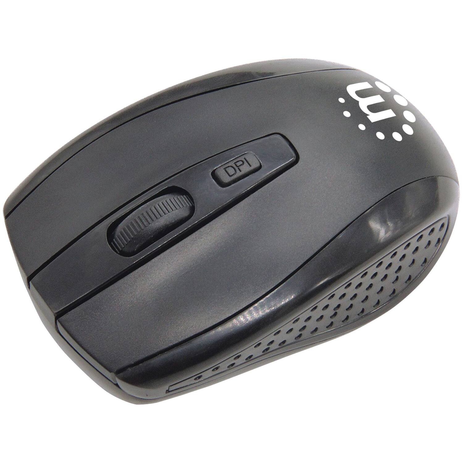 Angle. Manhattan - Wireless Keyboard and Optical Mouse Set - Black.