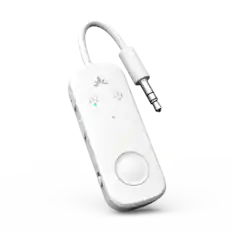 Front. Avantree - Relay - Airplane Bluetooth 5.3 Adapter with Qualcomm aptX Adaptive, Supports 2 AirPods or Headphones.